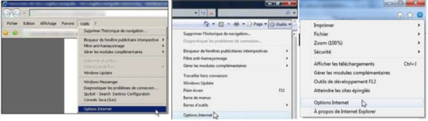 Internet explorer - schéma 1